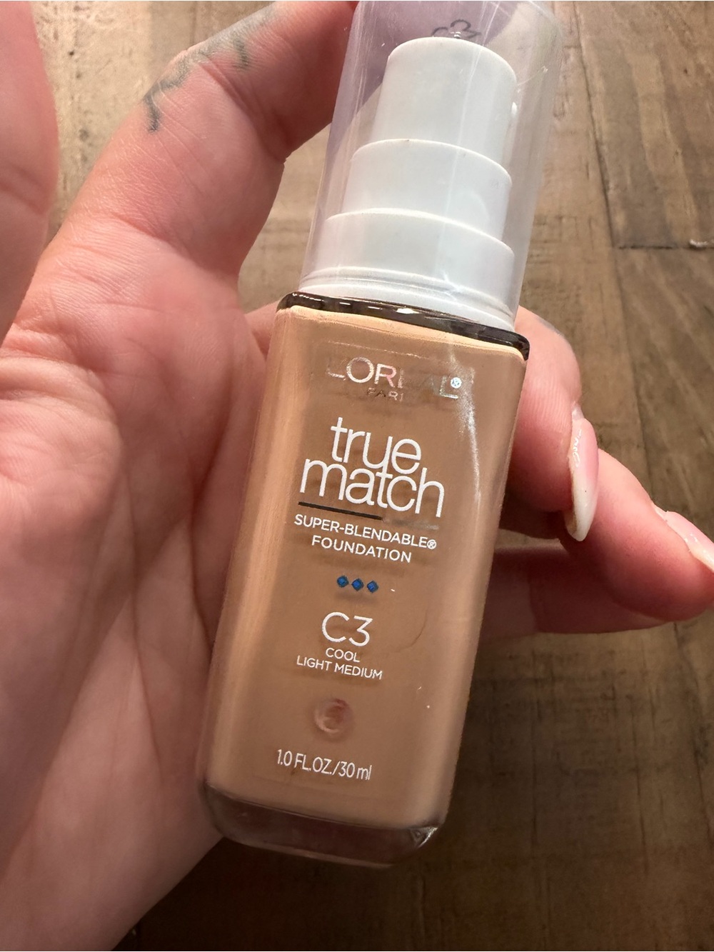 L'Oréal Paris True Match Foundation C3 Cool Light Medium Liquid SPF 17 1oz